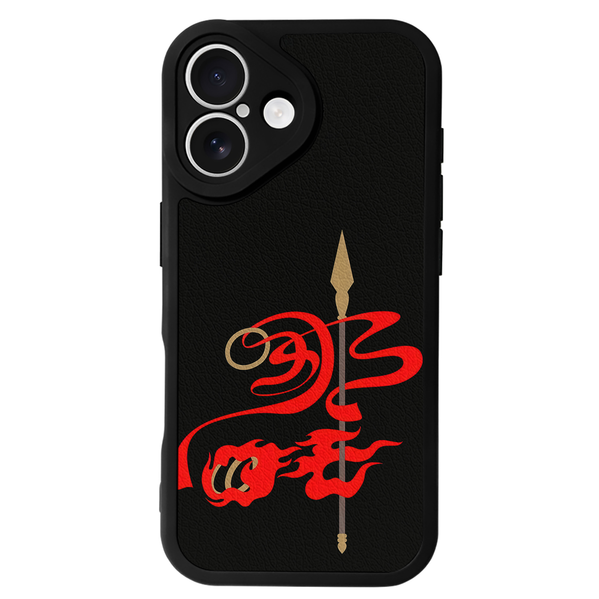 （画像用） Ne Zha 2 ナタ 魔童の大暴れ 【iPhone 16シリーズ対応】シリコンスマホケース（レザー調） 材質：シリコン